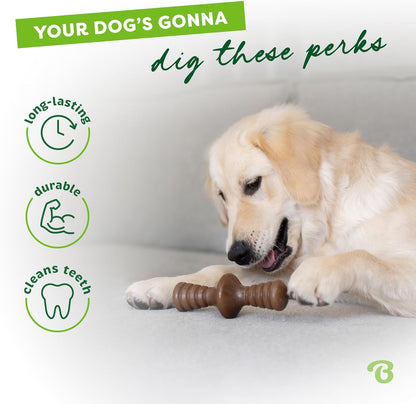 Zaggler Premium Dog Chew Toy for Aggressive Chewers, Infused with Real Bacon, Extra Large Size