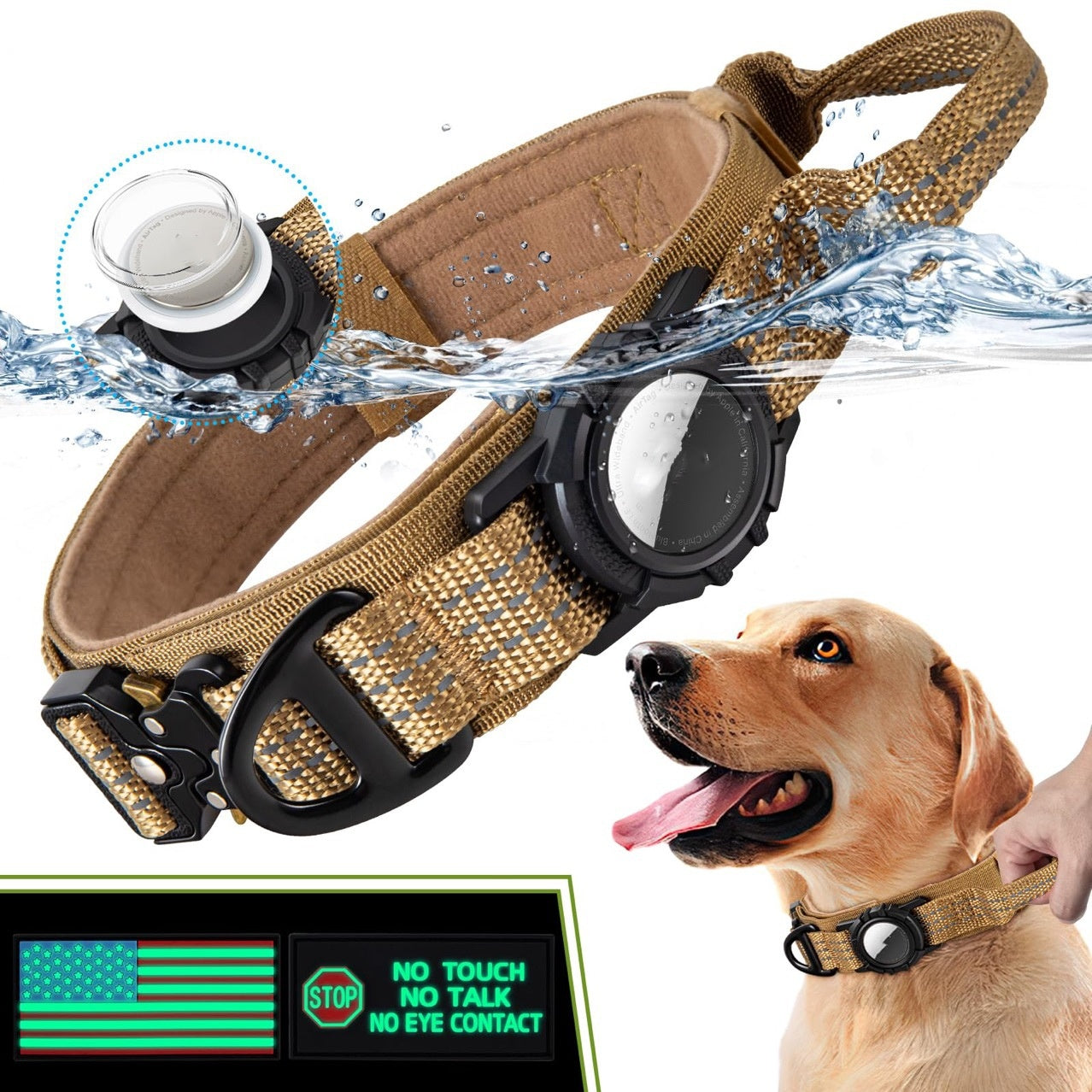 Airtag-Compatible Waterproof Dog Collar Protective Cover