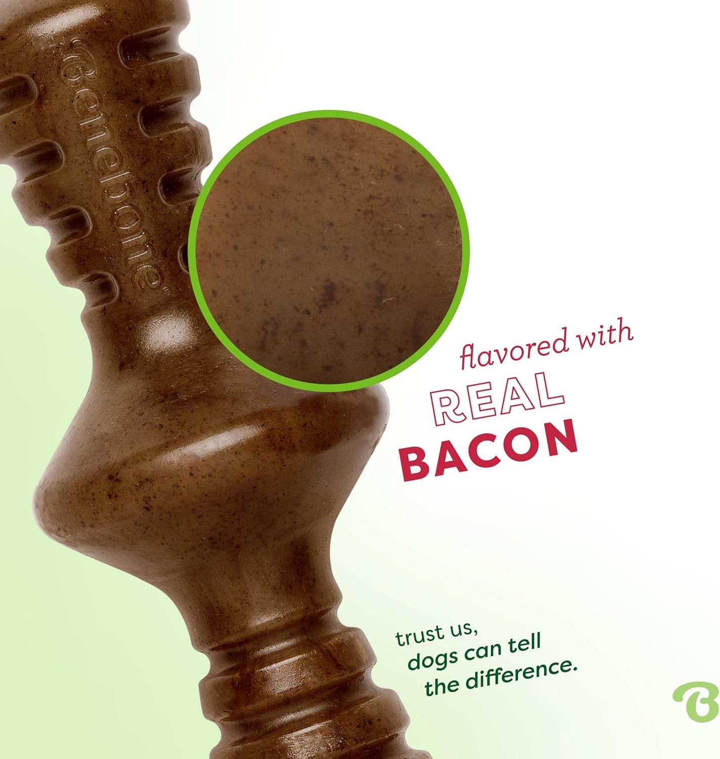 Zaggler Premium Dog Chew Toy for Aggressive Chewers, Infused with Real Bacon, Extra Large Size
