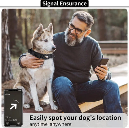 Airtag-Compatible Waterproof Dog Collar Protective Cover